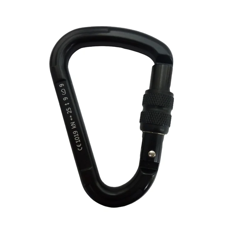 Factory Whole HMS Key Lock Pear Shaped Aluminum Carabiner