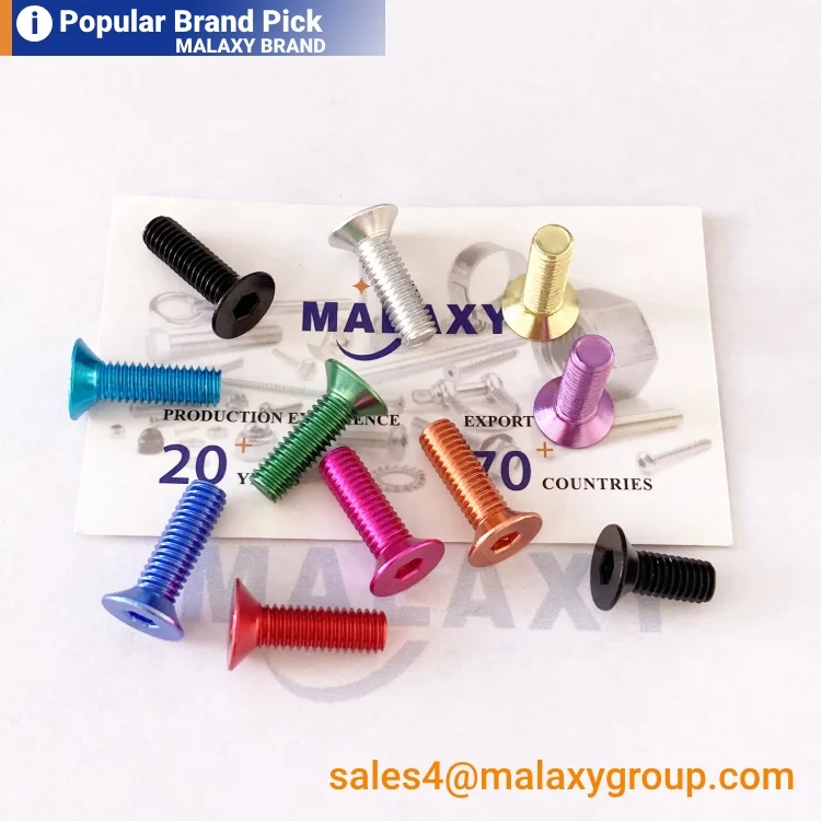 MALAXY Customized Csk Head Bolt Philps Cross Recessed Countersunk Head Screws Din965 Button Head Screws