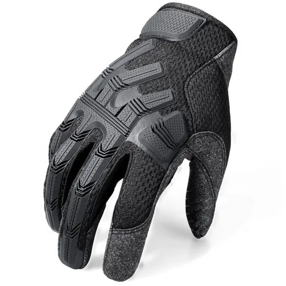 Wholesale Custom Winter Riding Motor Bike Rubber inject Men Motorcycle Riding Racing Gloves With Touch Screen Outdoor