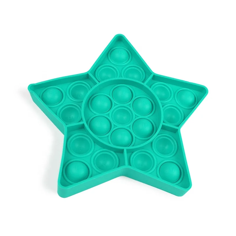 Пузырьковая игрушка-антистресс в форме зеленой звезды развивающая игрушка