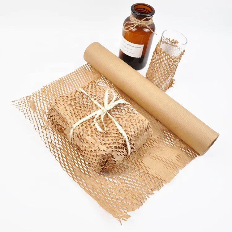 Best Sustainable Honeycomb Craft Paper  Rolled for Protective Wrapping Gift Packing Recyclable Craft Paper Solution