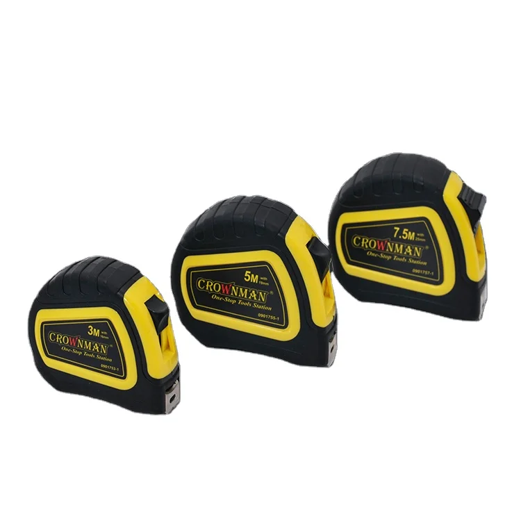 CROWNMAN Measuring Hand Tools Professional 3m/5m/7.5m Metric and Imperial fashion Steel Measuring Tape, tape measures