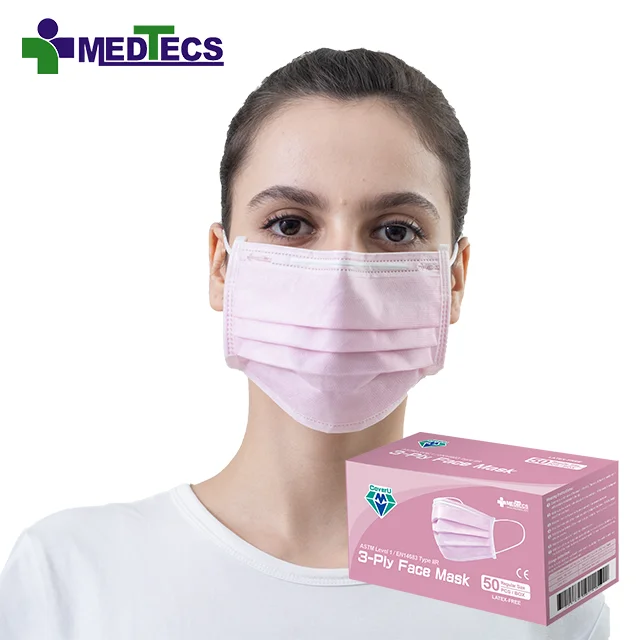 ASTM F2100 Level 1 Surgical Child 3 Layer White Disposable Face Mask