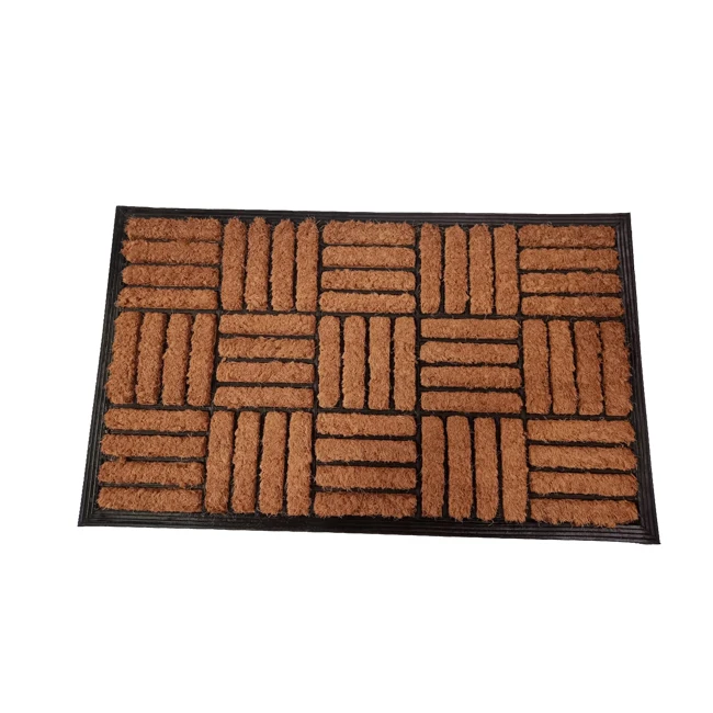 Top selling Rubber backed brush coir mats 45x60cm  New Design Non Slip Water Absorbent Door Mat available