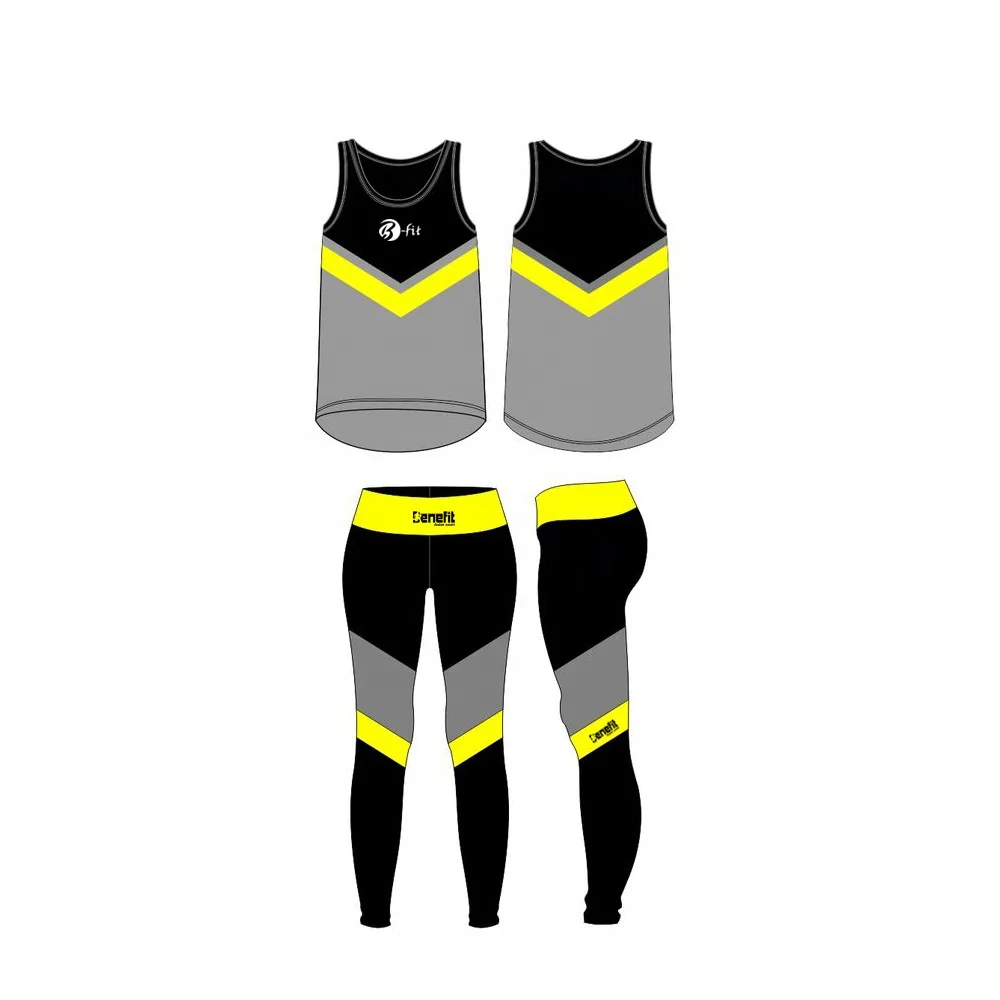  Женский комплект леггинсов для спортзала спортивные майки женщин