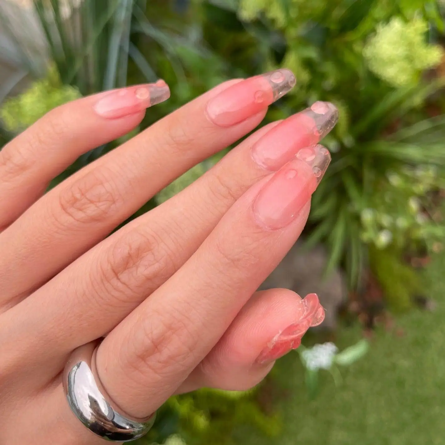 Korean 100% Real Salon Quality Press on gel nails Solid-color UV Gel Nail sticker manicure Wholesale Certified