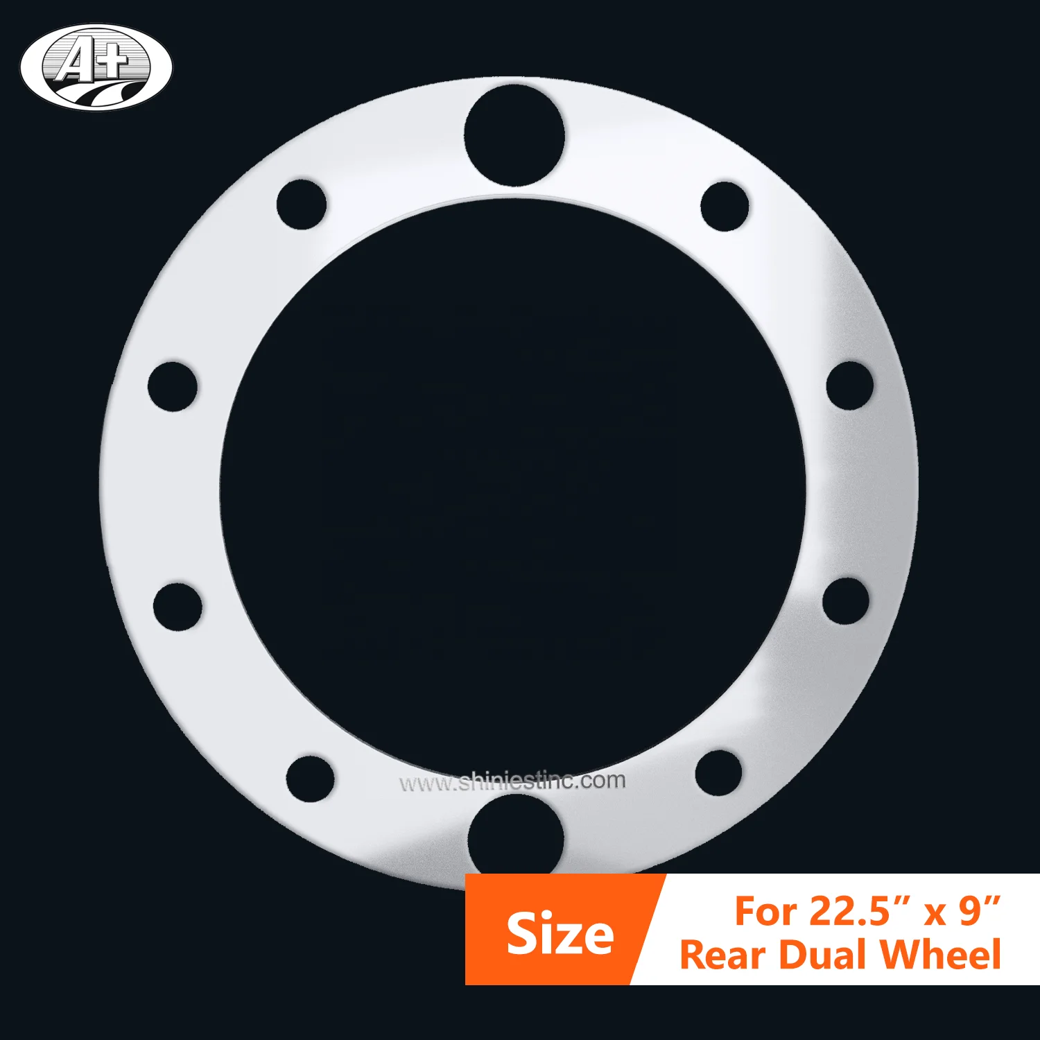 250RP_EU 22.5 T304 Stainless Steel Wheel Cover Fixing Ring for 250RH Rear Axle