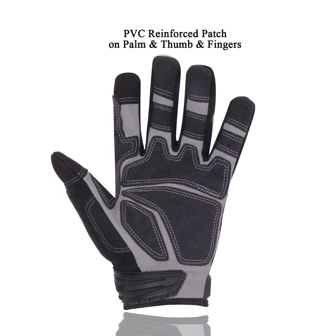 High Quality Goatskin Leather Impact Work Gloves Oil and Gas Safety Gloves Cut Grip Heavy Duty Mechanics Glove Protection