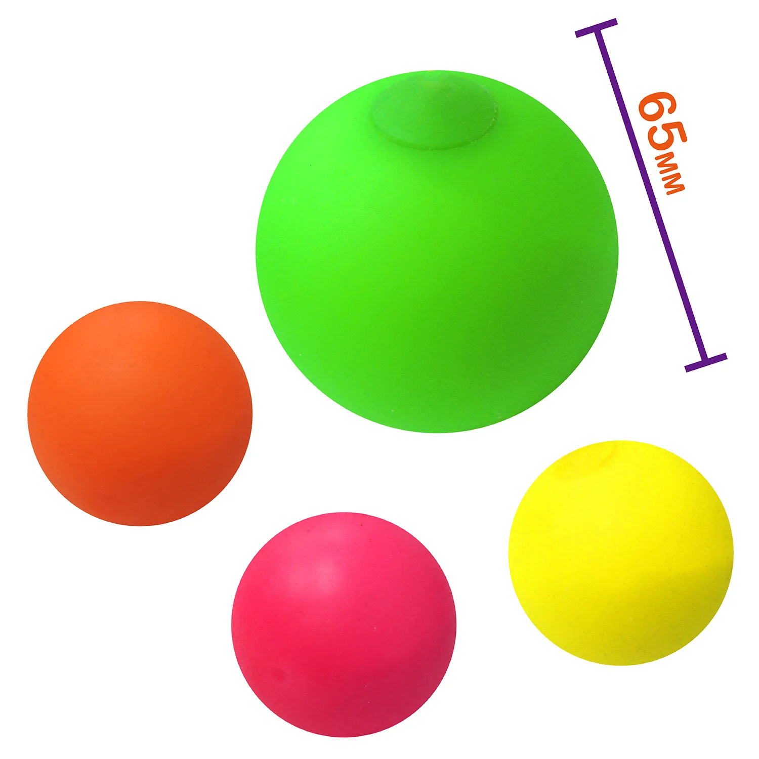 Cheap Stress Relief Soft TPR Toy Low Resistance Squishy Stress Reliever 6.5cm Ball with Capsule