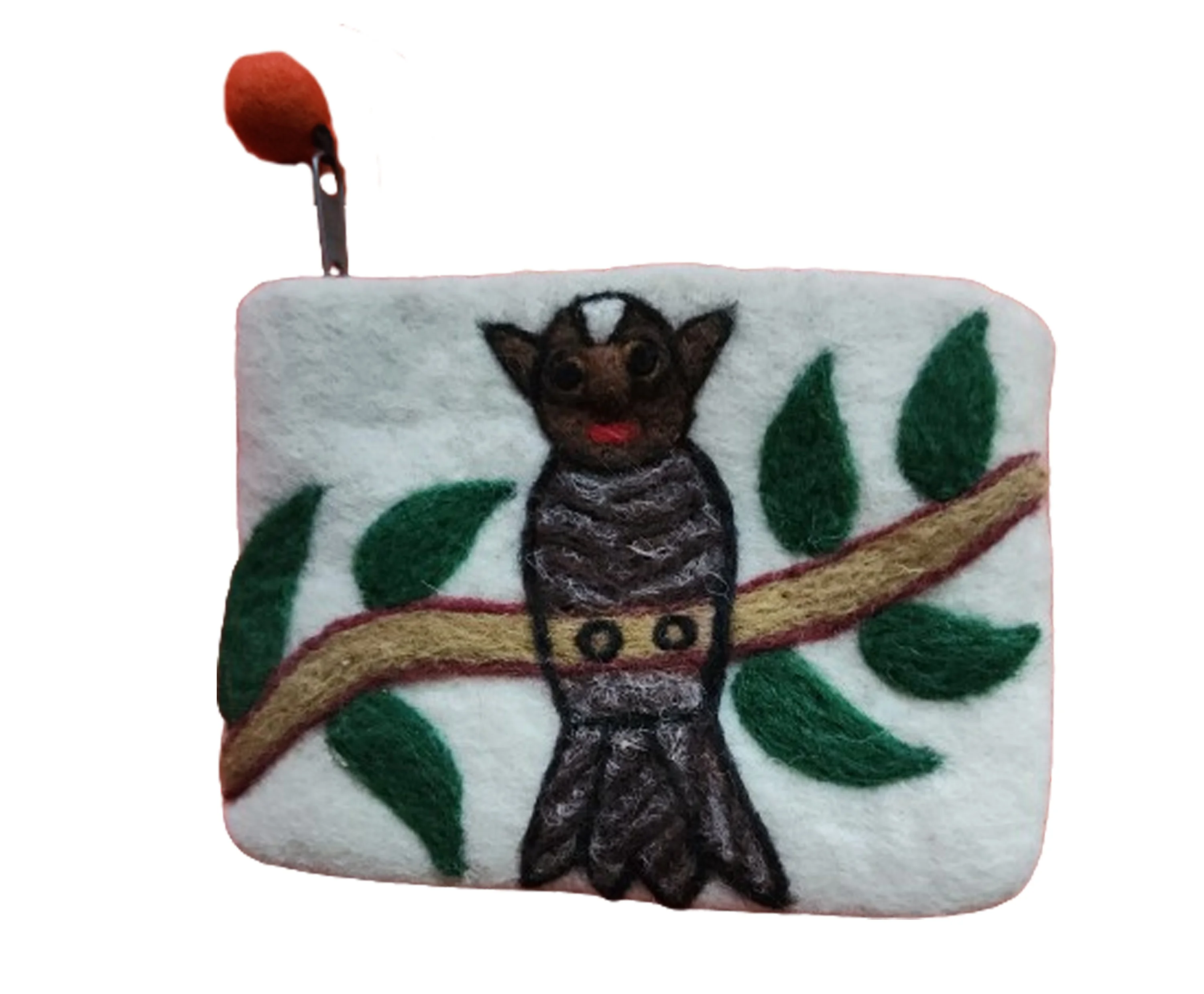Handmade High Quality Owl Needling Design Coin Purse Felt Wool Money Clip Zipper Elegant Vintage Fashionable Owl Design Wallet