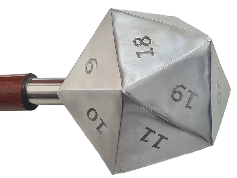 Stainless Steel 20 Dimensions Mace With Wooden Handle ( Old Age Style Mace) Vikings Style Mace