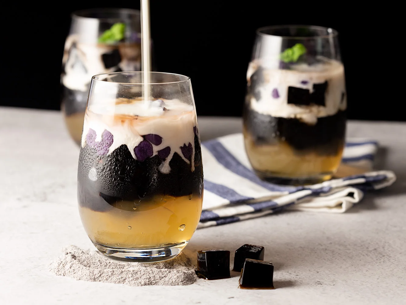 Grass Jelly Powder Pudding Jelly Powder for Boba Bubble Tea Ingredients Taiwan Made