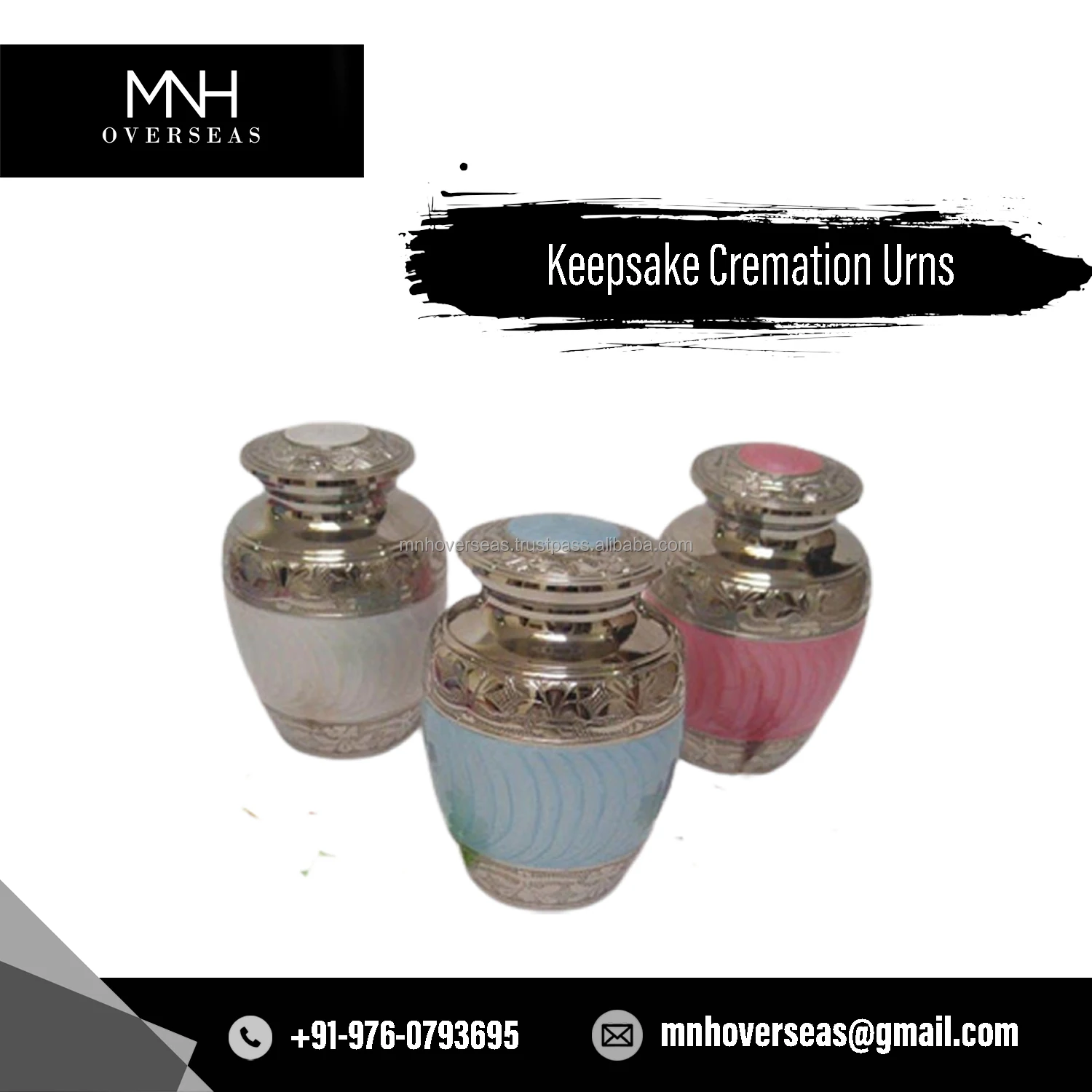 Wholesale Price Best Quality Small Size Keepsake Cremation Urns from Indian Manufacturer