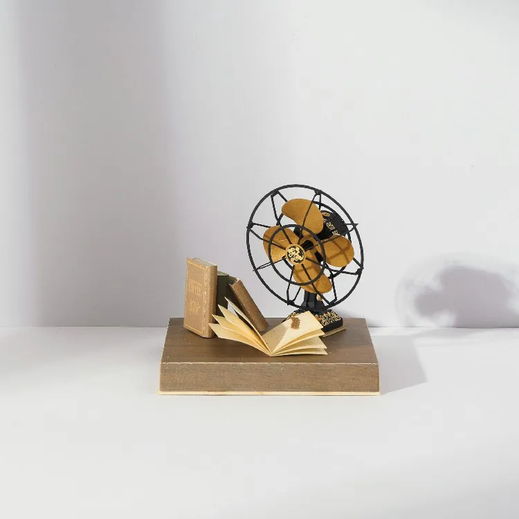[4R] Wholesale Vintage Fan DIY Paper Model Craft Kit