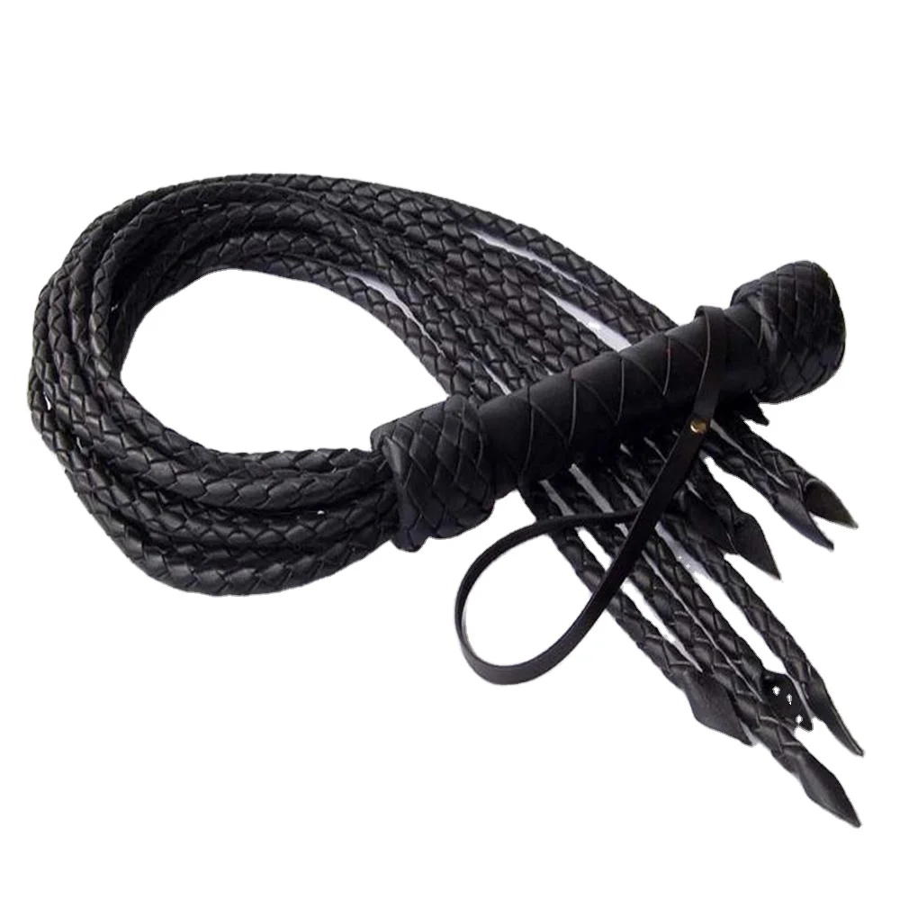 Premium Leather Horse Whip Equestrian Dressage Jumping Whips Horse Riding Crops Training Equine Equipment Coachwhip