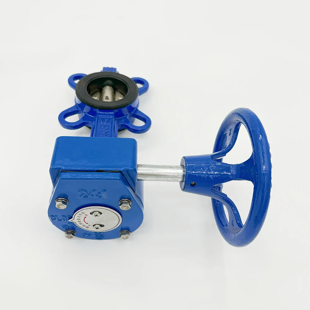 DN150 Ductile Cast Iron Double Flange Butterfly Valve: Reliable Worm Gear Operation valved butterflies sanitary butterfly valve
