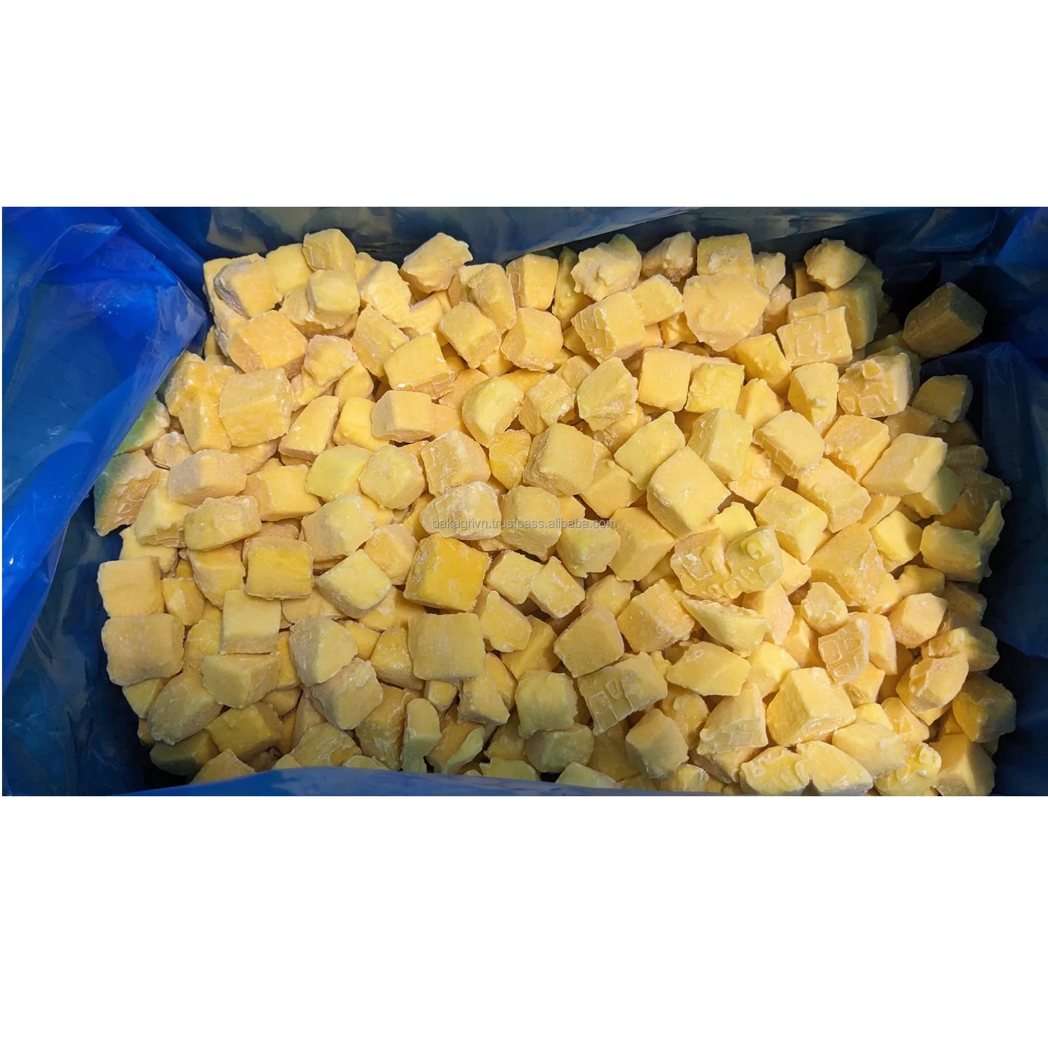 Прямая продажа замороженные кусочки манго круглый год Натуральные Сладкие целые вакуумные кубики едят непосредственно IQF фрукты
