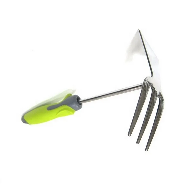 (PC-107P-C) Hot Sale 2-Colored Plastic Handle Steel Hoe Weeding And 3 Prong Fork