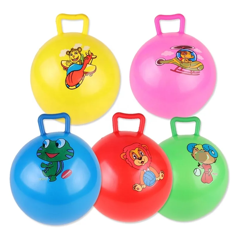 Hot Sell Custom PVC Jumping Ball Hopping Ball Gym Ball with Handle