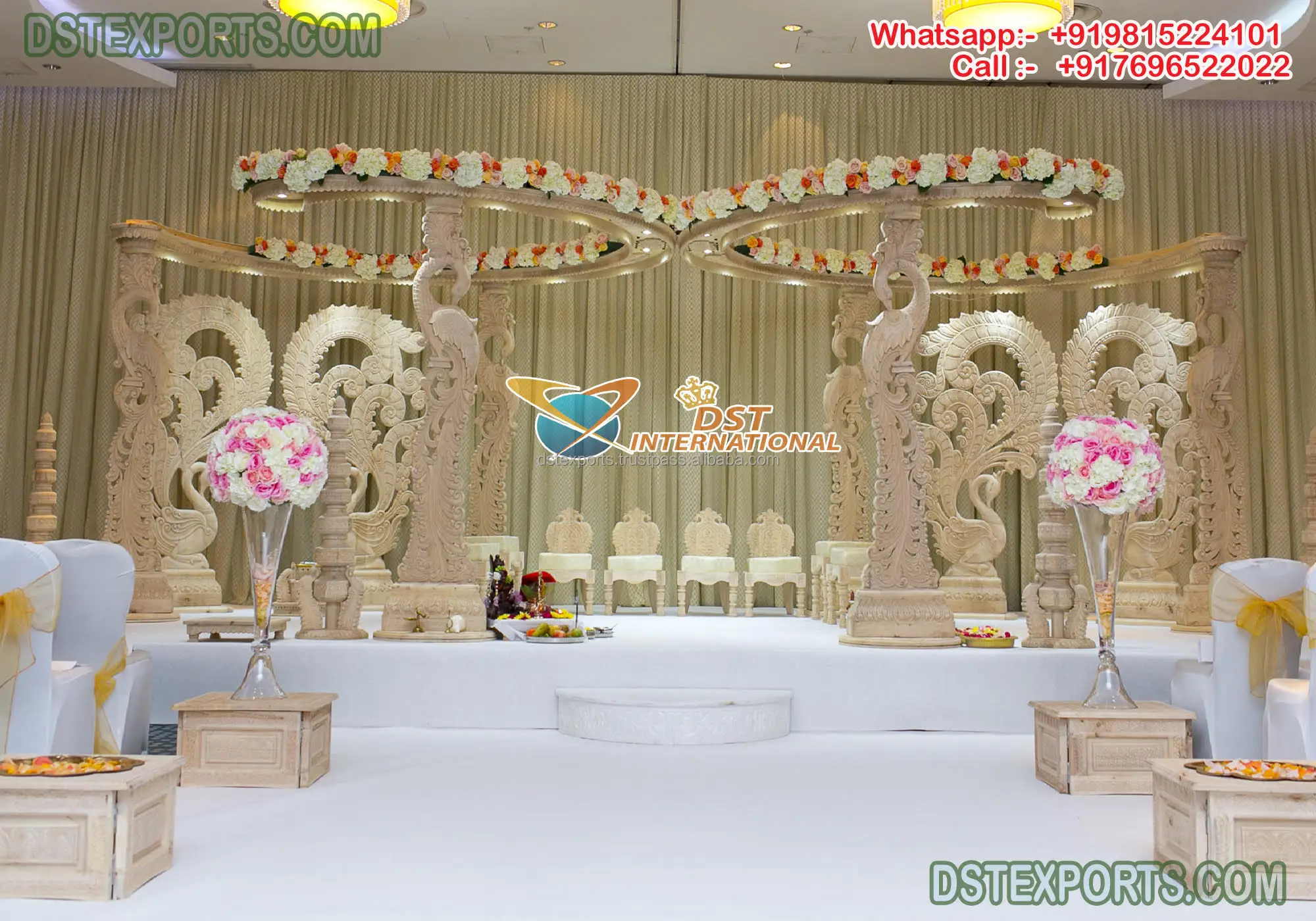 Amazing Indian Wedding Rajwada Mandaps Buy Indian Hindu Wedding Mandaps USA Indoor Bollywood Indoor Mandap Design UK