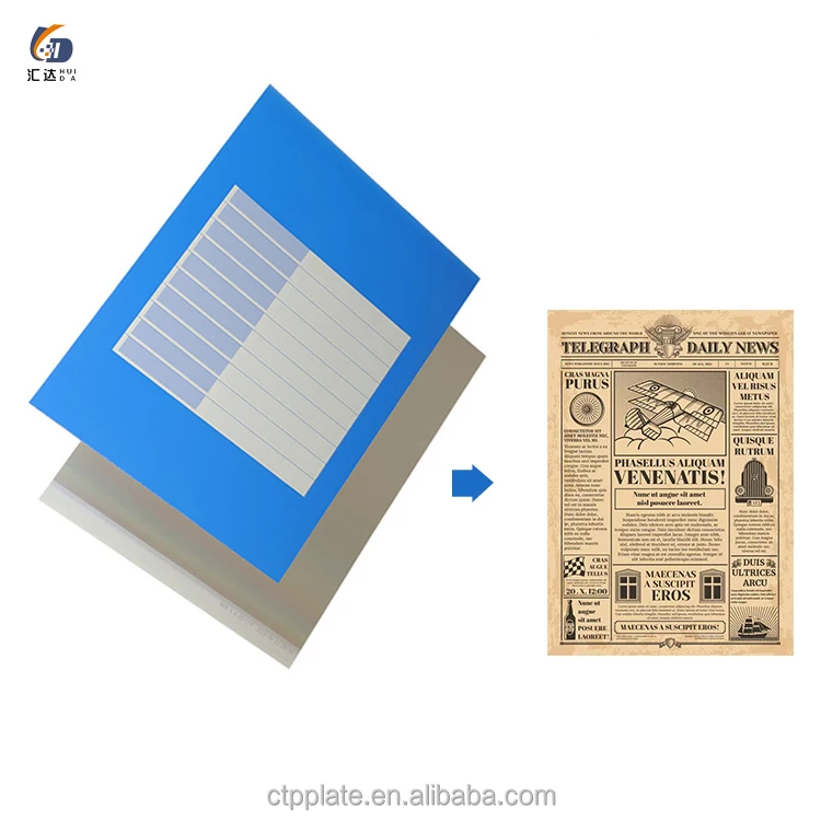 single layer ps offset printing plate ctp plate factory OEM customize positive ctcp plates