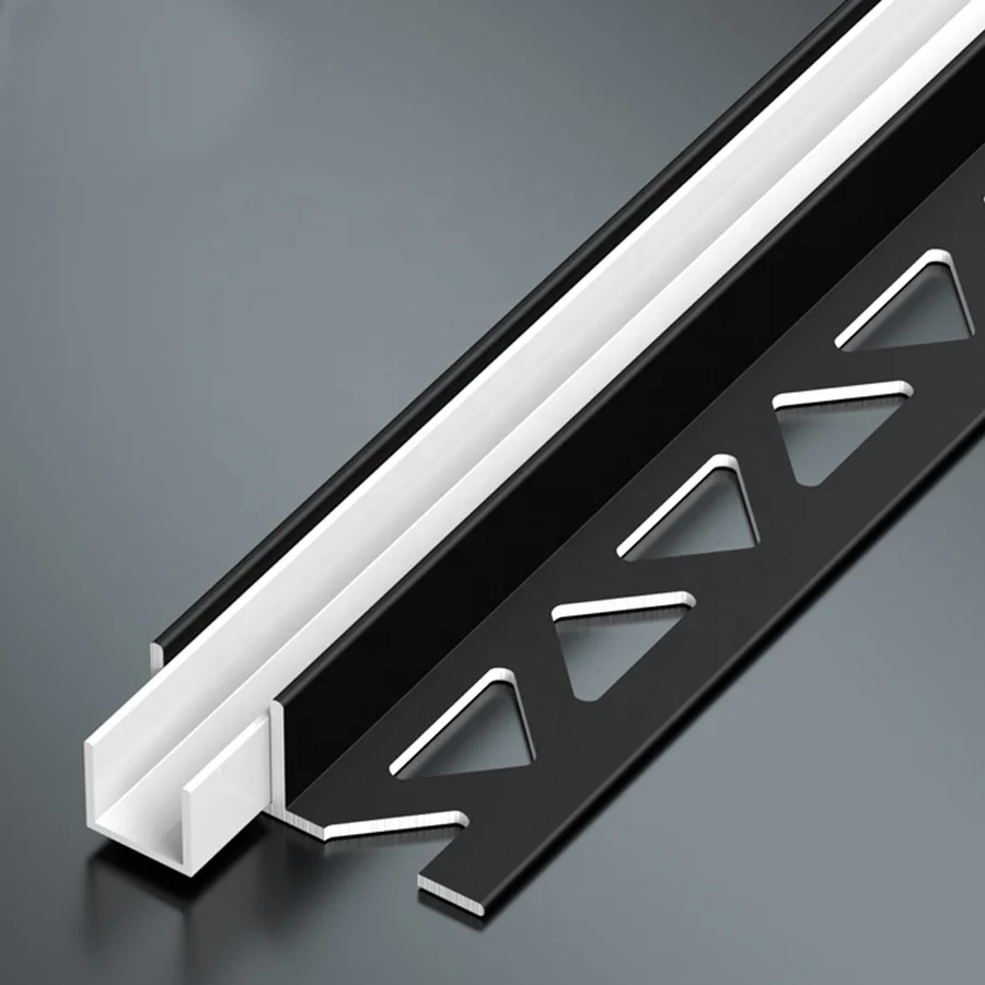 hot sale 10mm glass F shape channel aluminum extrusion profile for shower room