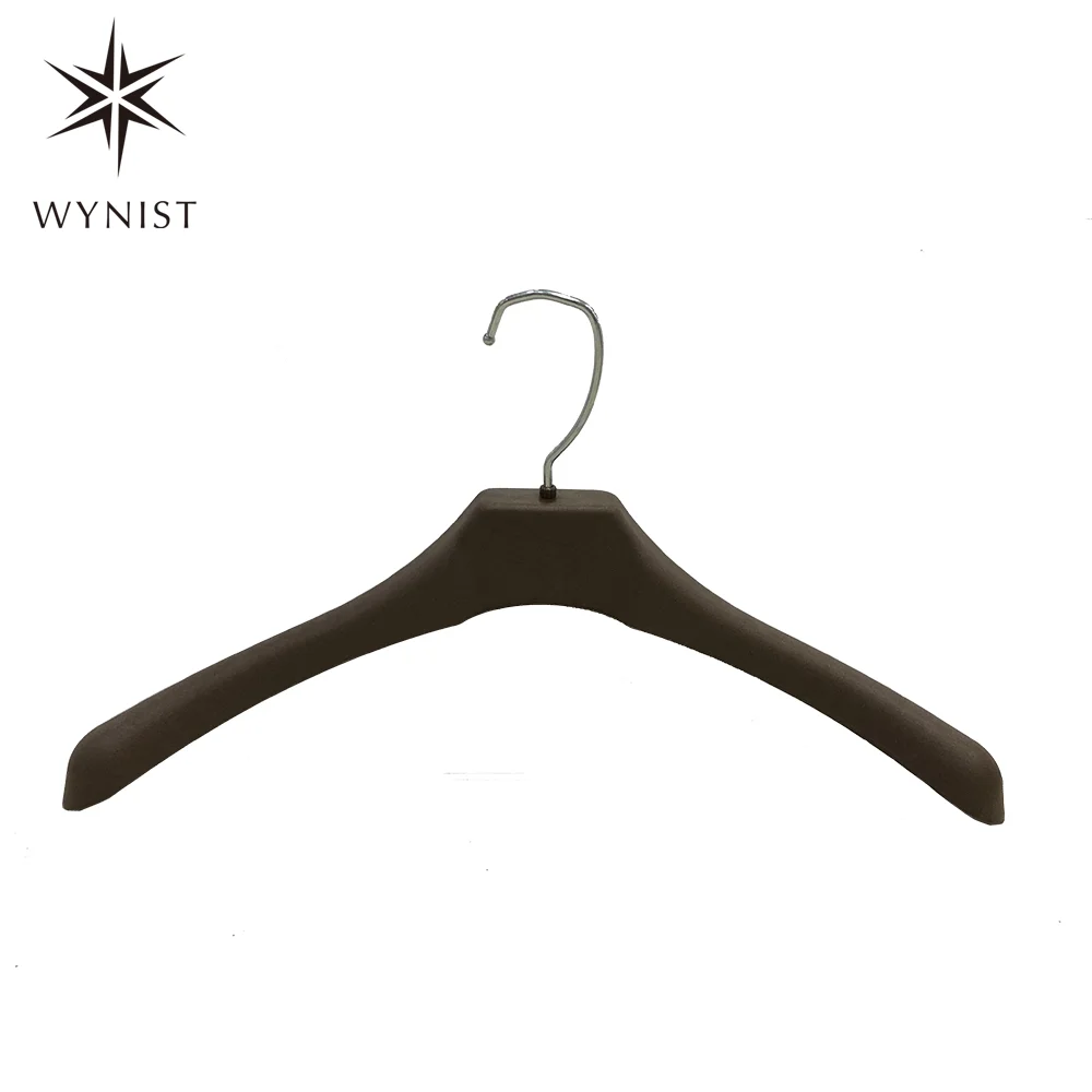 Eco Light Weight Coffee Grounds Coat Hanger Most Durable Jacket Hangers OEM Suit Hanger