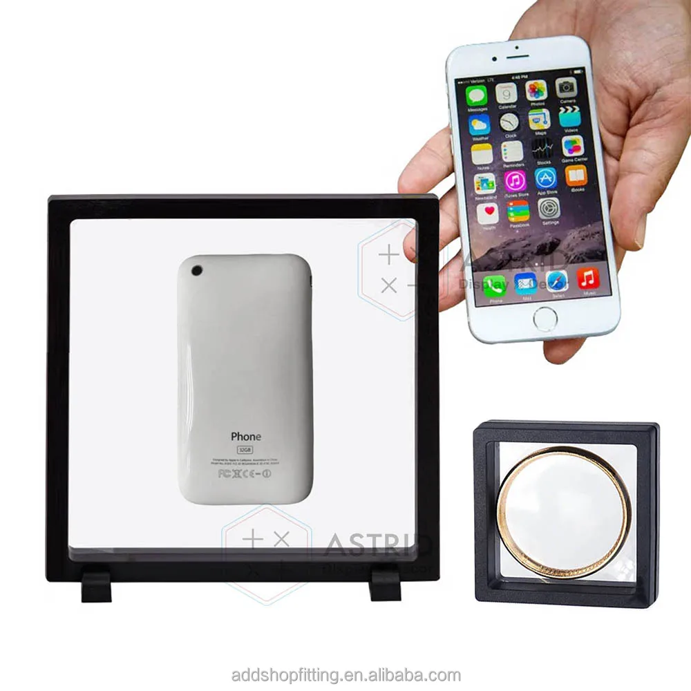 Custom logo PE film transparent collection souvenir smart phone display box
