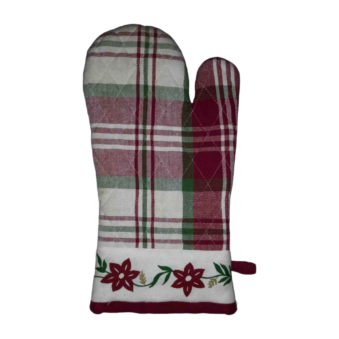 2024 Heat Resistant Silicone Oven Mitts Long Kitchen Mittens for Cooking BBQ Microwave and Baking Yarn Dyed Gloves