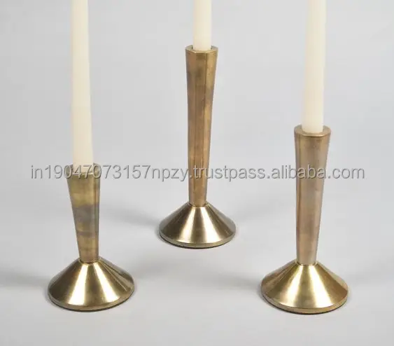 Farmhouse Metal Candle Stands for Pillar Candles Metal Vintage Style Decorative Candle Holder For Home & Christmas decor