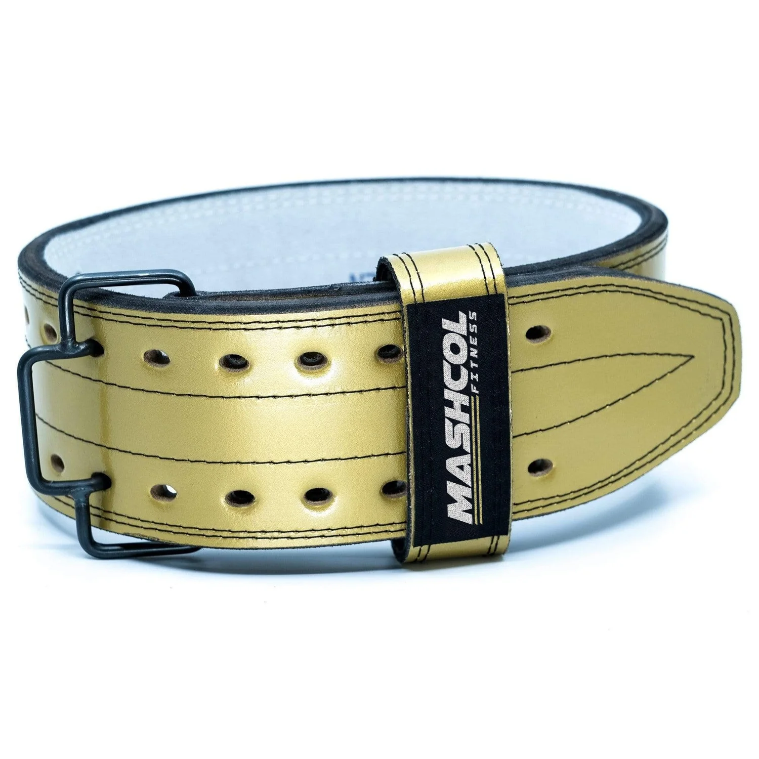 New Custom Logo Weightlifting Belt Quick Release Power Lifting Double Prong Belt Weight Lifting Back Waist Support Leather Belt