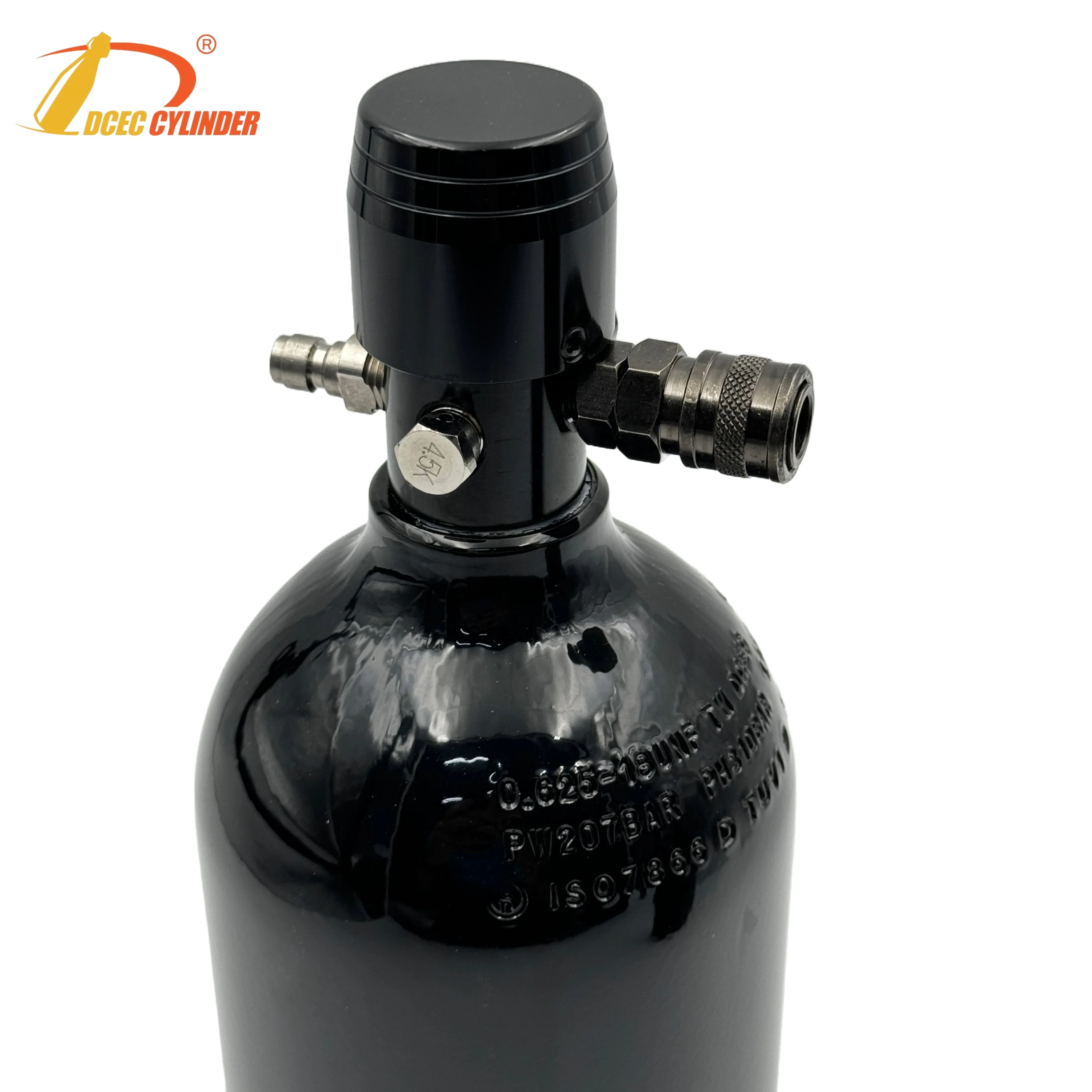 207bar TPED 48ci airsoft gun 3000psi paintball air cylinder hpa tanks with airsoft regulator