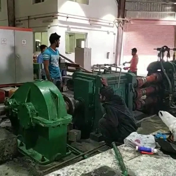 Steel rebars bar iron wire rod re rolling steel small automatic  hot rolling mill  rolls making machine production line