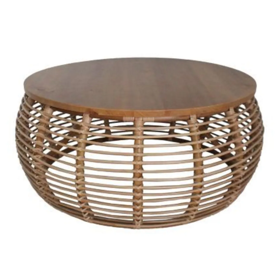 Rattan Coffee Tables Modern Rattan Coffee Table Adjustable Indoor/Outdoor Furniture Handcrafted from Vietnam