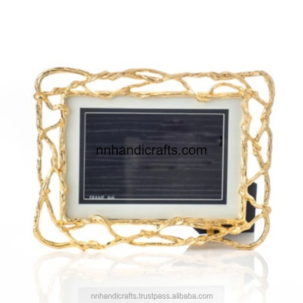 Scandinavian Metal Aluminium Nickel Plated Rectangular Document Frames Table Frames Picture Frames For Family Occasions Girl Fri