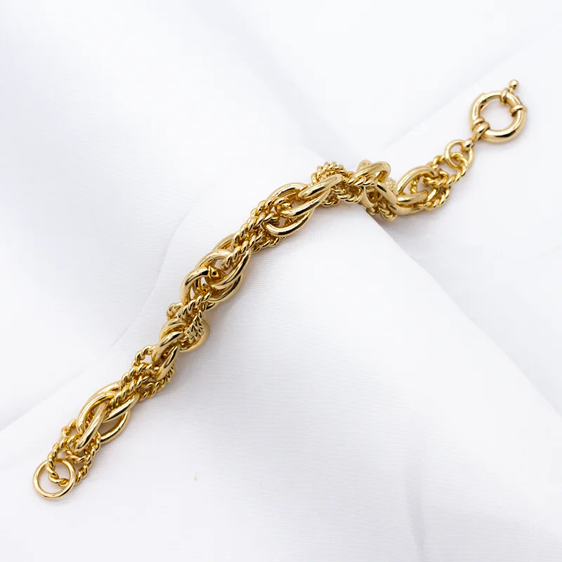 New Design Couple Gift Women Jewelry Gold Bracelet Femme