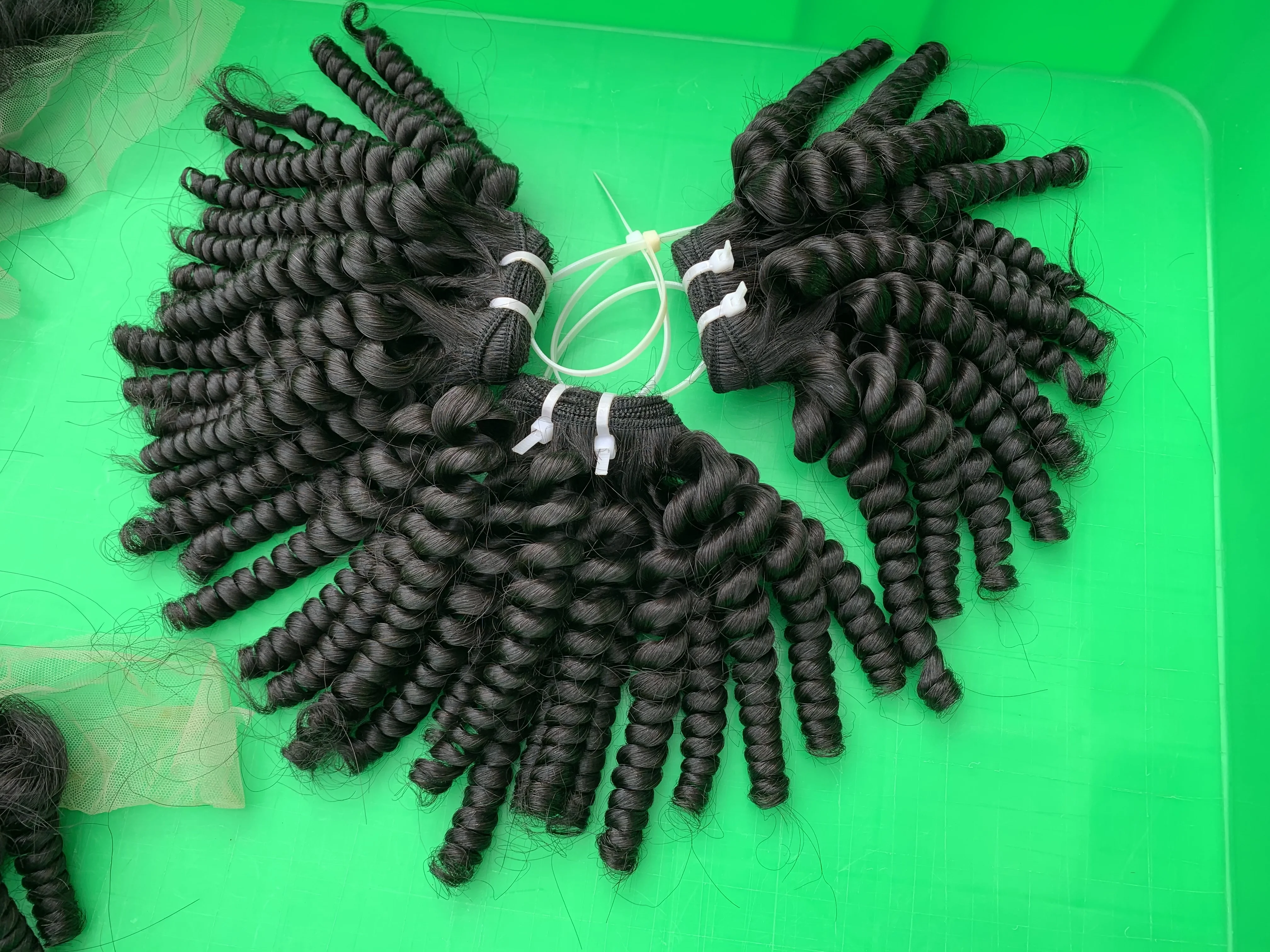  [Лето волос] глубокие кудрявые маленькие волосы черного цвета | Телефонные для наращивания Все по заводским ценам