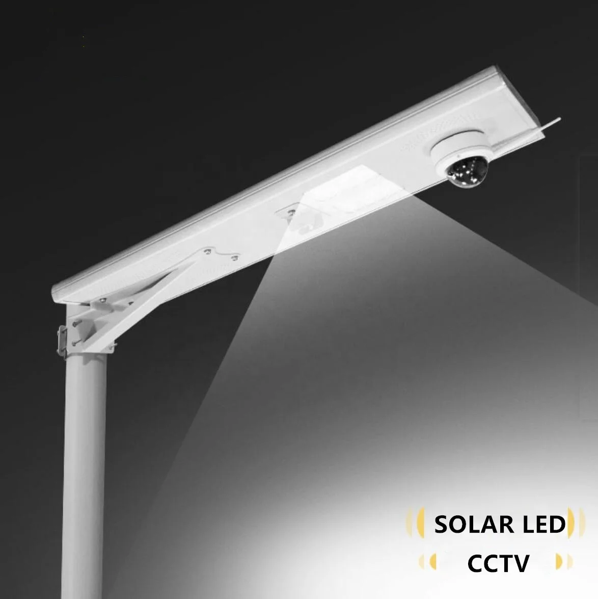12.8V 30W all in one solar street light with CCTV camera