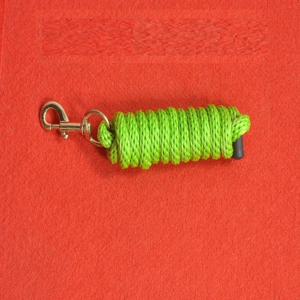 Horse Nylon Poly Lead Rope Solid Brass Snap Hook Premium quality lead  Equestrian Tack shop manufacturers Kanpur India