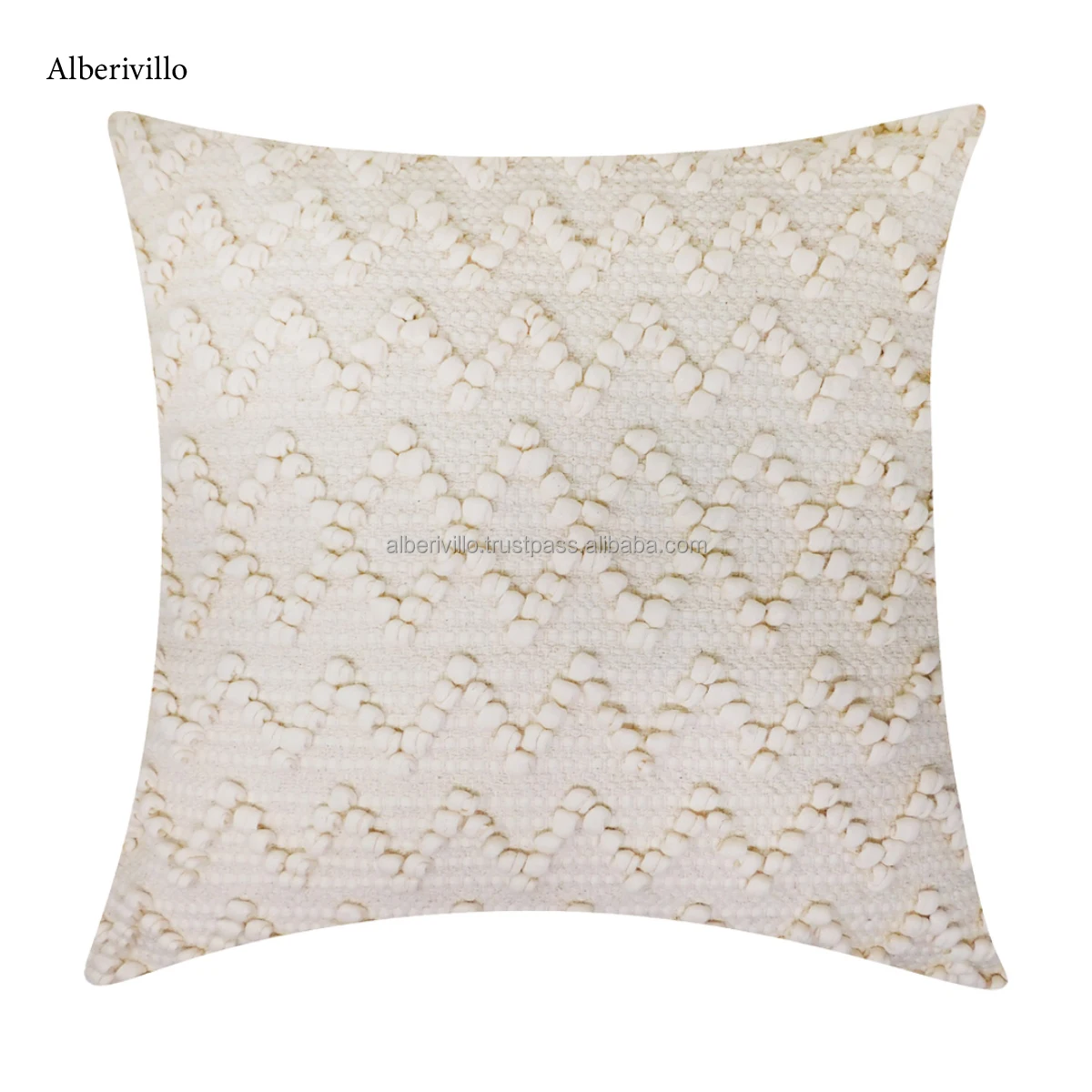 Natural Striped Fringe Black Throw Pillows Moroccan with Tassel Cotton Handmade Bohemian Throw Pillow Cover