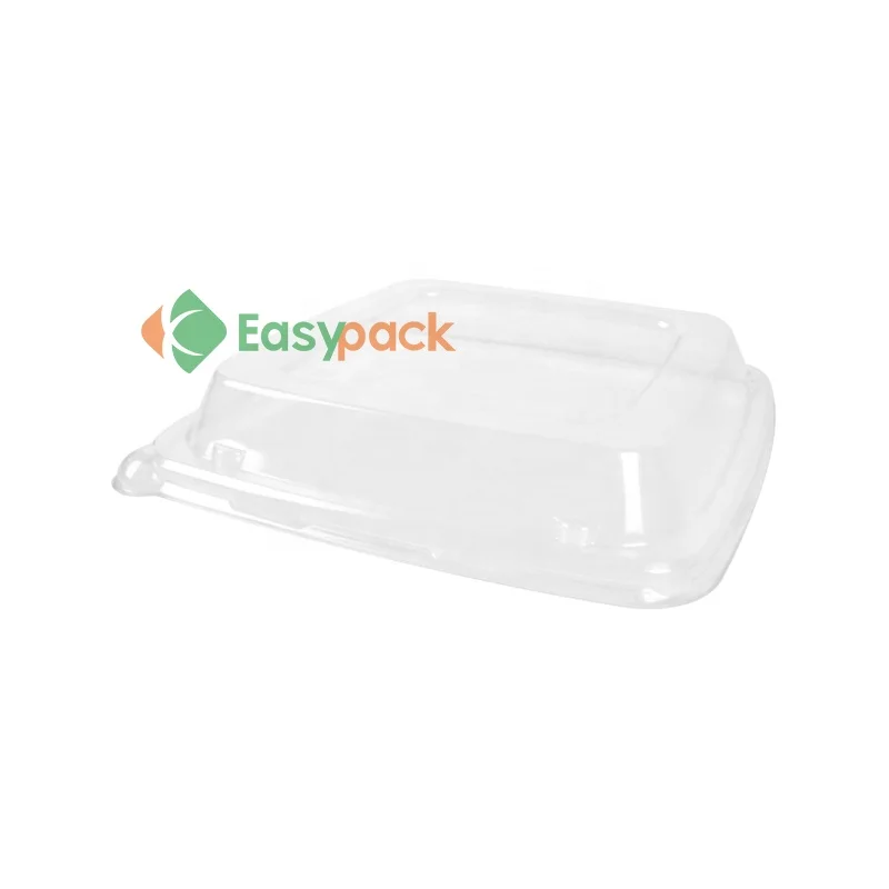 Disposable square pulp food container biodegradable cake box