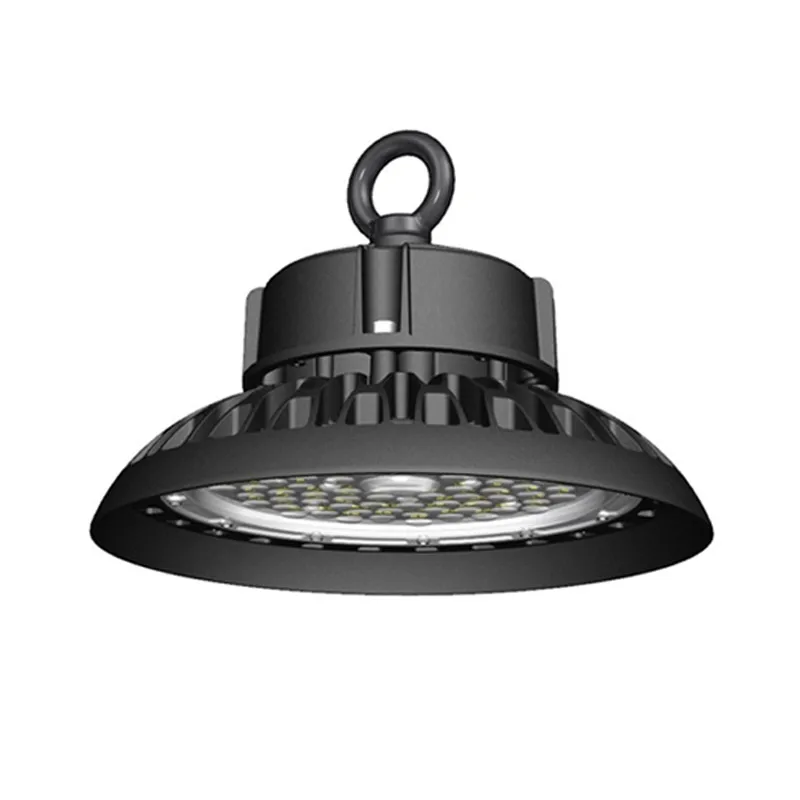Highbay 100w 150w 200w 240w Commercial & Industrial Dip Dimmable Hi Bay Indoor Warehouse Factory Fixture UFO Led High Bay Lights