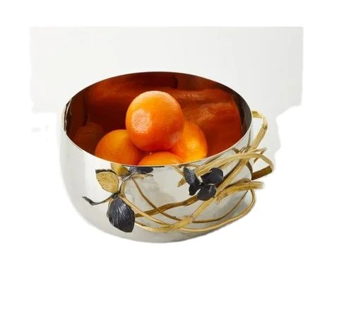 Mini Stainless Steel Fruit Salad Bowl For Hotel Home Restaurant Decorative Table Top Use Serving Bowl