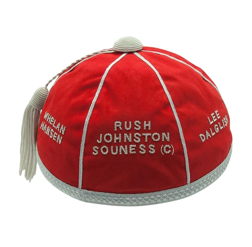 
Silver bullion wire embroidered Rugby union Honour Caps for Rugby Football Hockey Golf Army Military Sports 