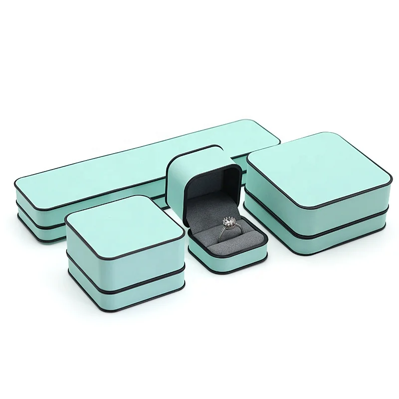 Wholesale hot orange high-end jewelry box free printing logo wedding ring box