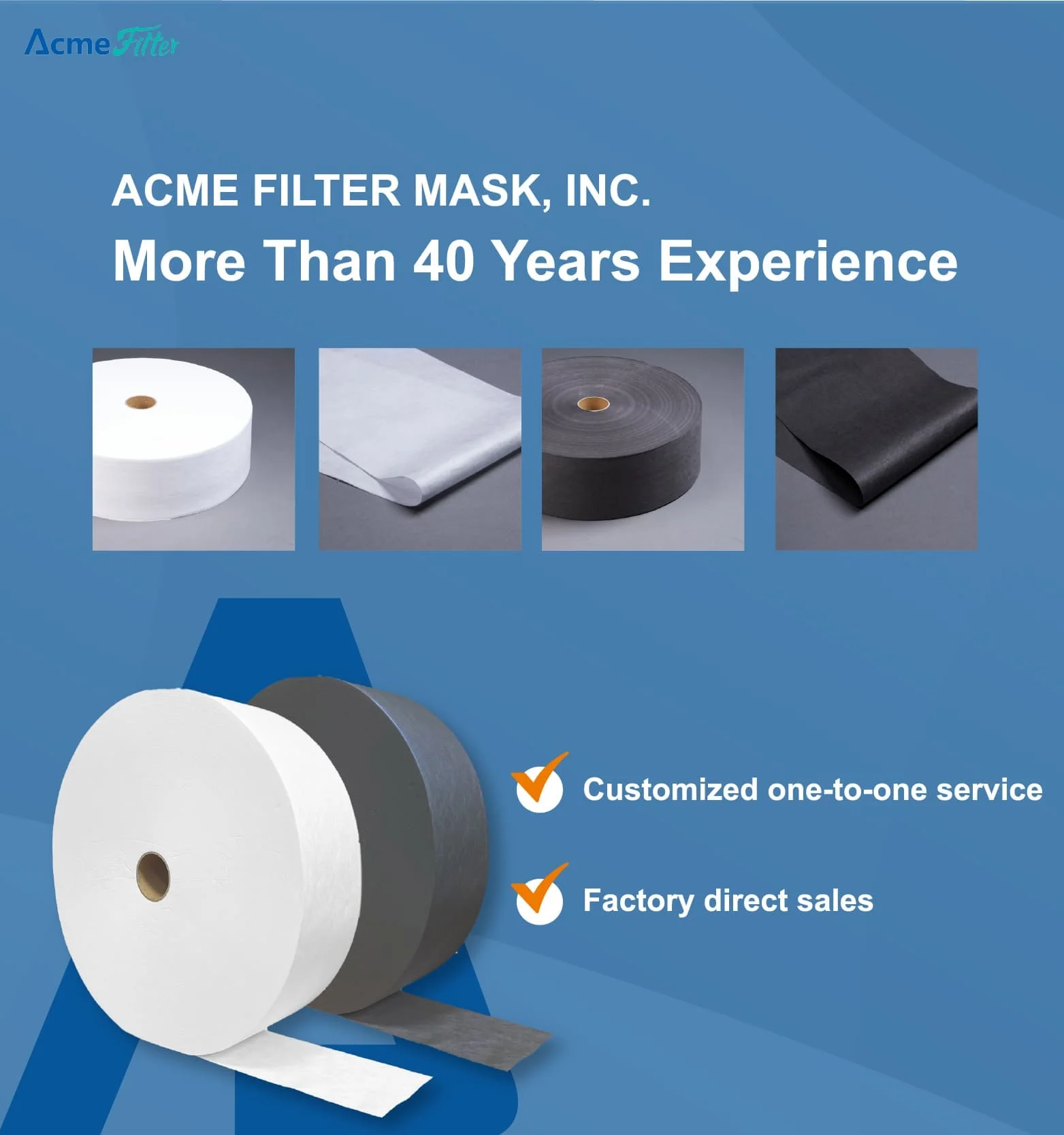 Top Quality MeltBlown PP Filter Nonwoven Fabric With Low Breathing Resistance for Industry Use