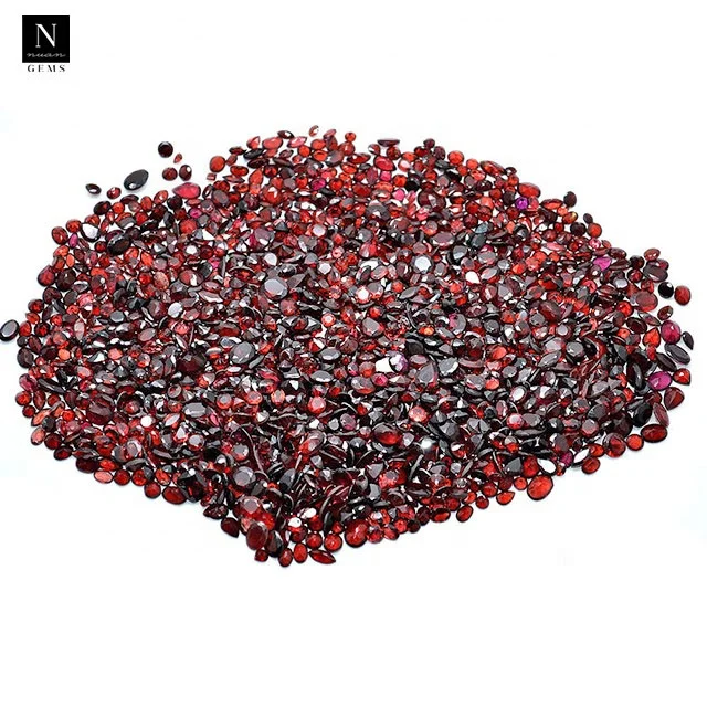 Genuine Garnet Natural Mix Shape Faceted Loose Gemstone 0.50-3 Ct for Making Jewelry Wholesale