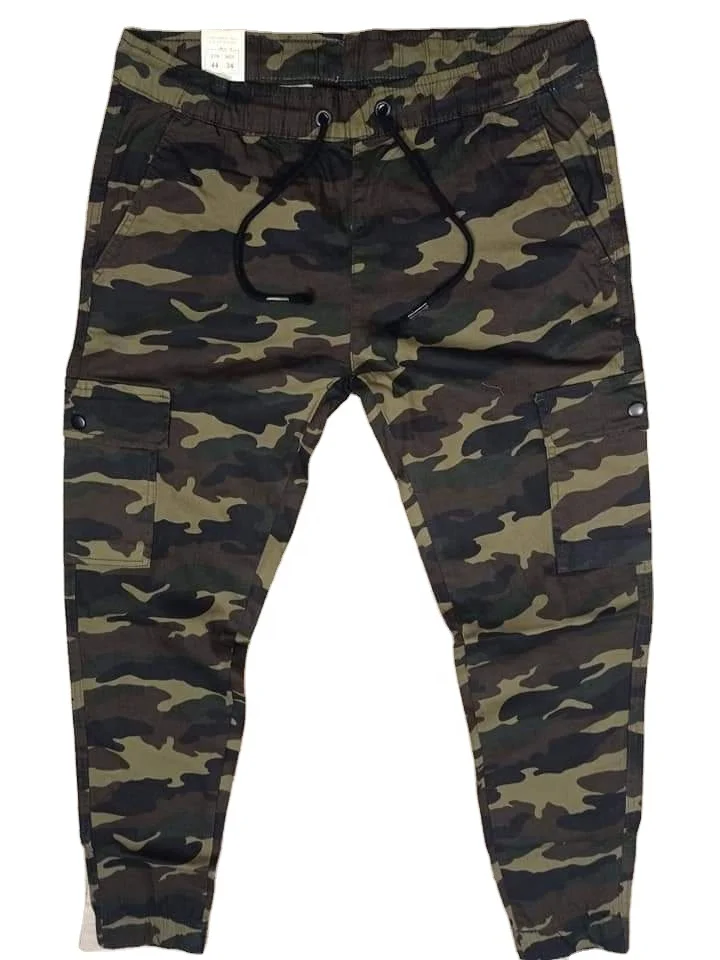 Men Camo printing Jogger pants sports wear street wearing wear pants with pocket cargo wear in cheap price high quality from BD
