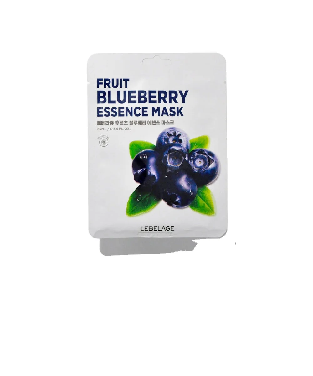 wholesale price skin care facial LEBELAGE FRUIT Blueberry ESSENCE MASK Whitening moisturizing beauty facial mask
