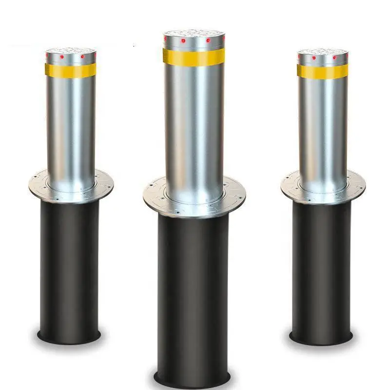 Anixa Bollard Barrier 304 Grade Water Proof Anti- Vehicle Security Barrier Remote Control Hydraulic Automatic Telescope Bollard